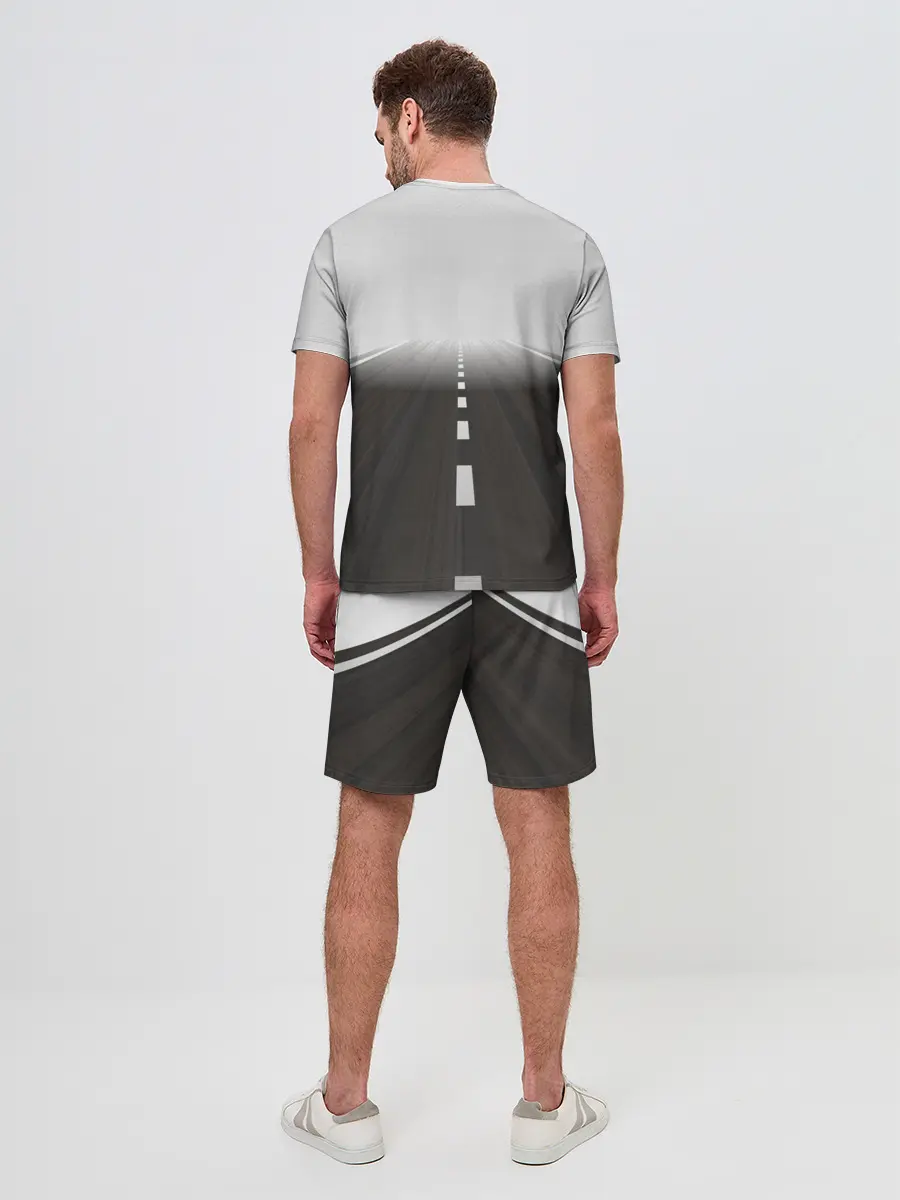 Мужской костюм с шортами / Дорога, уходящая в даль