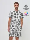 Мужской костюм с шортами / СЛАВЯНСКИЕ РУНЫ