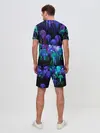 Мужской костюм с шортами / Неоновые медузы
