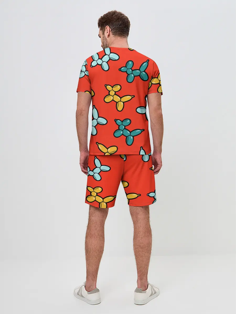 Мужской костюм с шортами / Собачки шарики