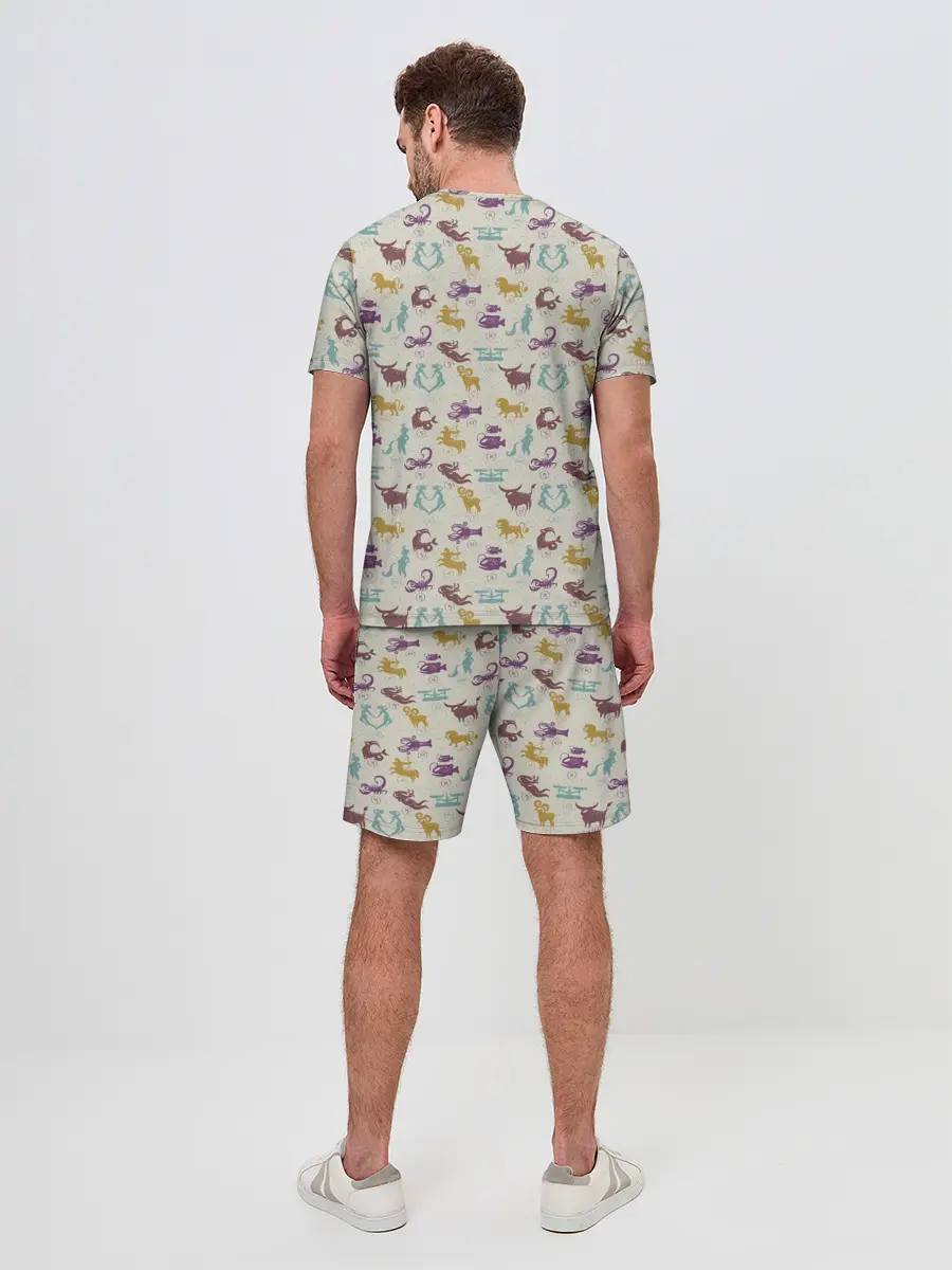 Мужской костюм с шортами / Знаки Зодиака