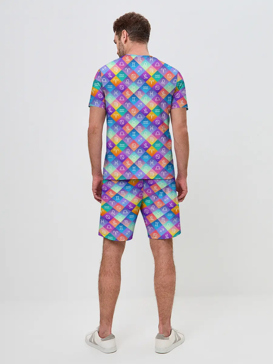 Мужской костюм с шортами / Знаки Зодиака