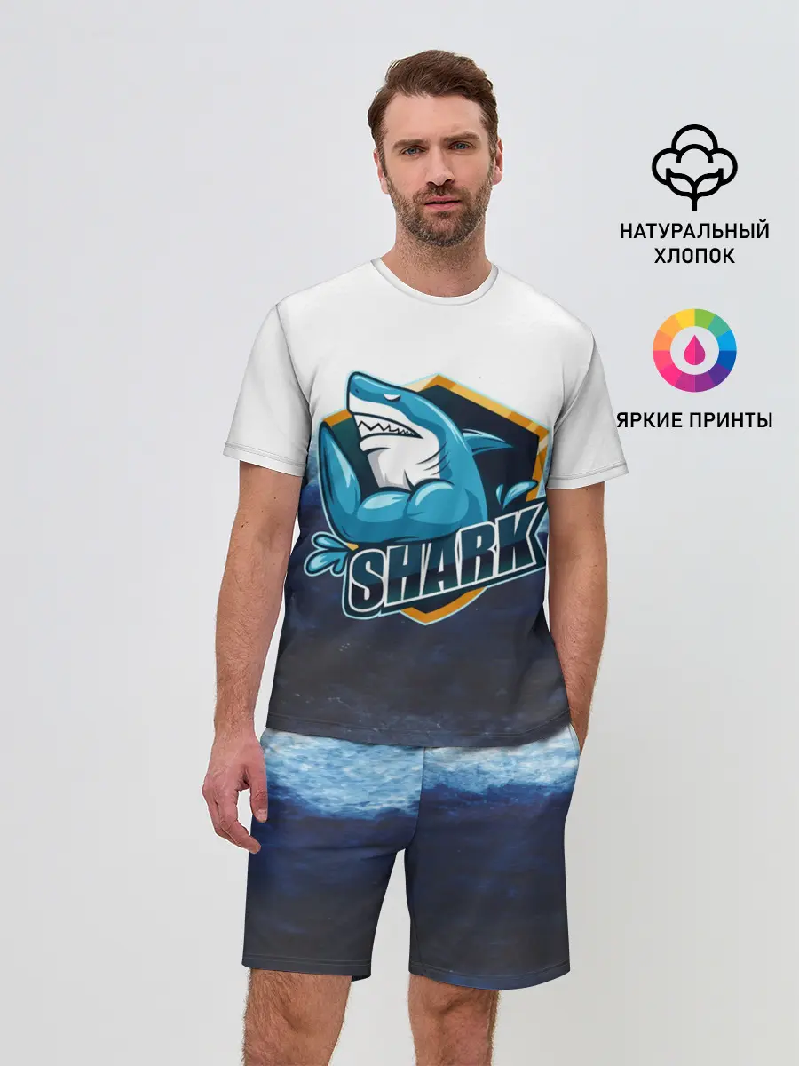 Мужской костюм с шортами / Акула