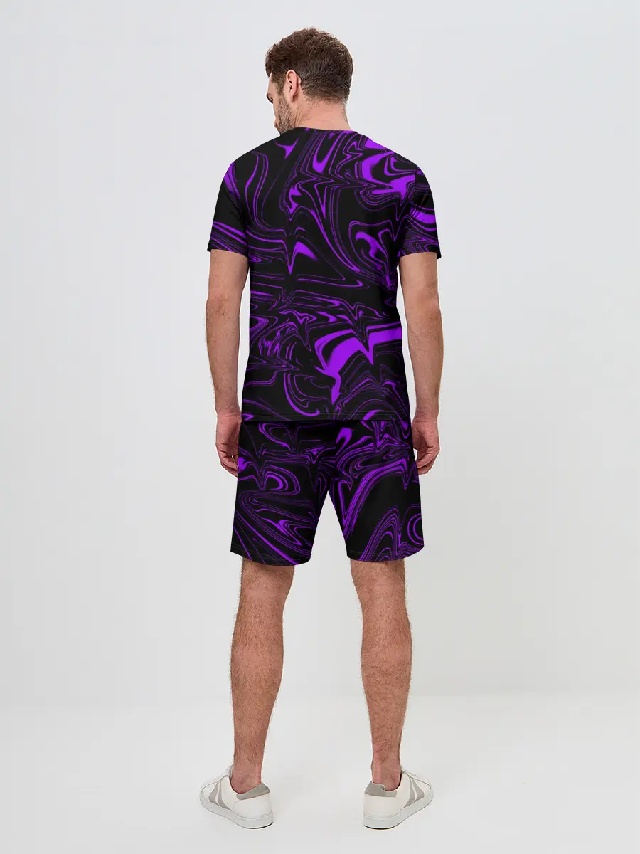 Мужской костюм с шортами / Жидкий градиент