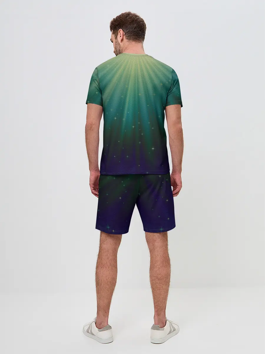 Мужской костюм с шортами / Сияние 3D