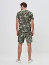 Мужской костюм с шортами / Камуфляж с клевером