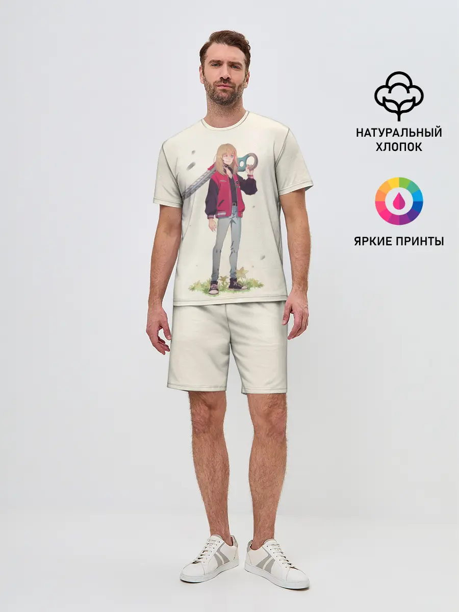 Мужской костюм с шортами / Кавай