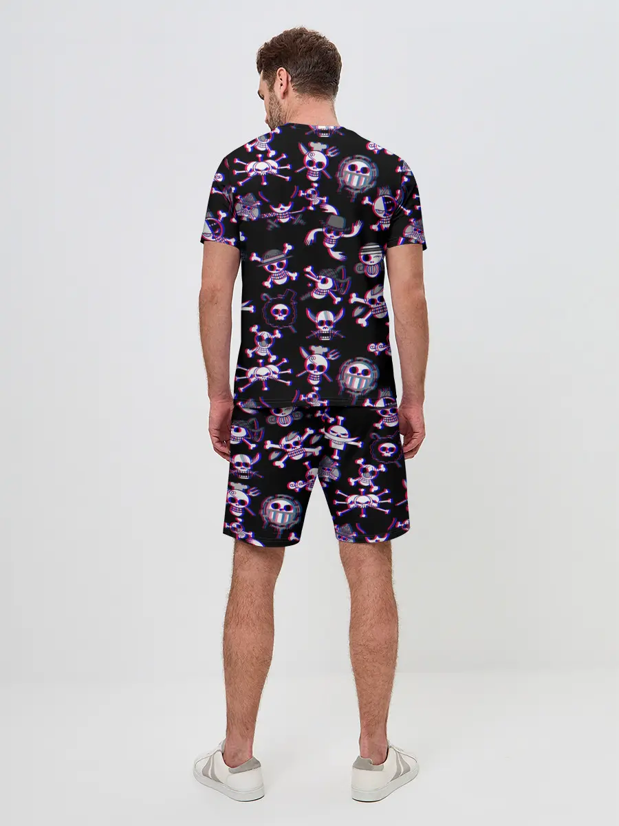 Мужской костюм с шортами / Луффи One Piece | Glitch