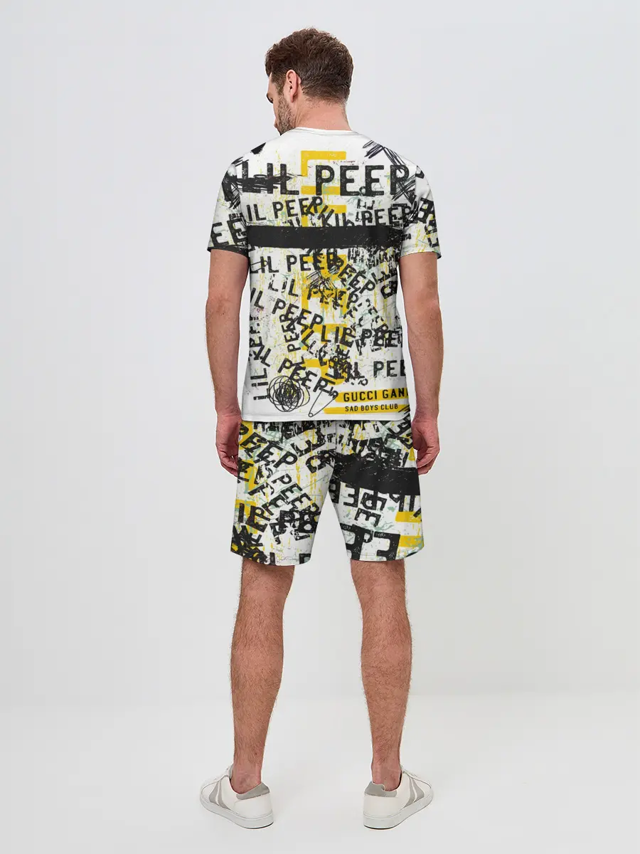 Мужской костюм с шортами / LIL PEEP Vintage Graffiti Wall