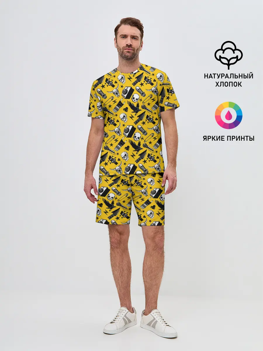 Мужской костюм с шортами / Рок