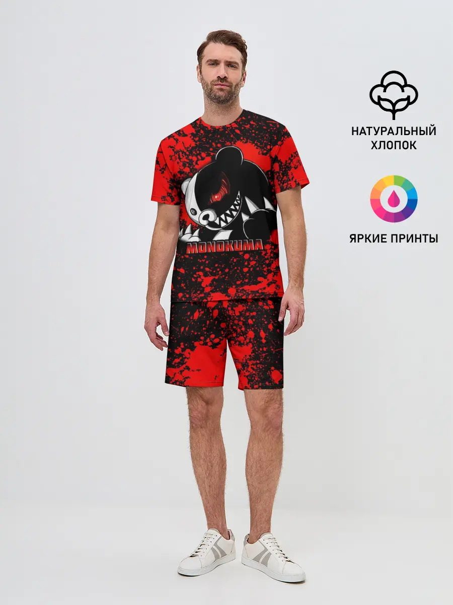 Мужской костюм с шортами / MONOKUMA / МОНОКУМА BLOOD