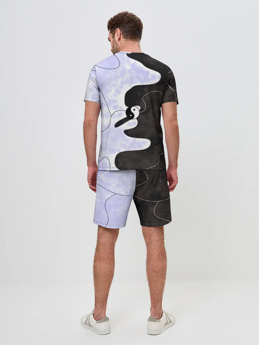 Мужской костюм с шортами / Инь-Янь