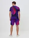 Мужской костюм с шортами / Фиолетовые Перья