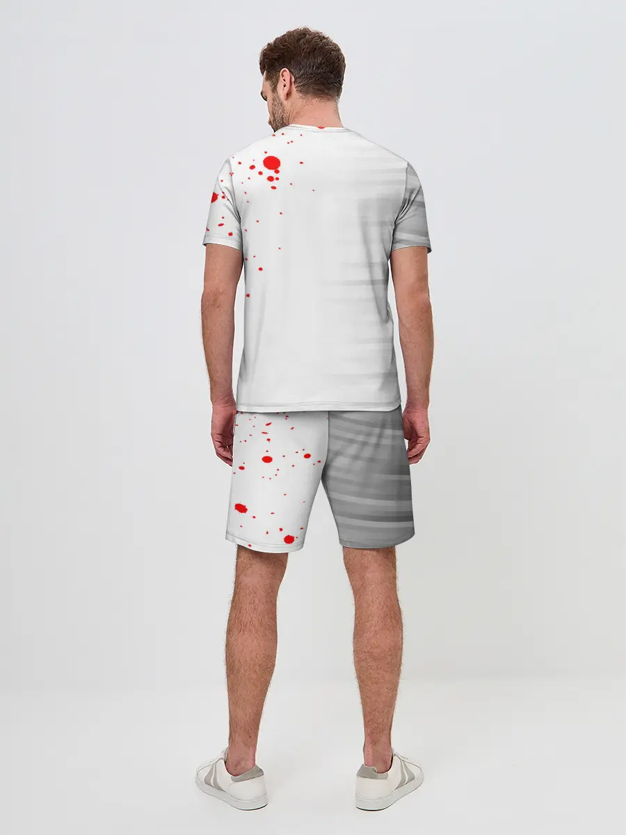 Мужской костюм с шортами / Kaneki Ken красные капли