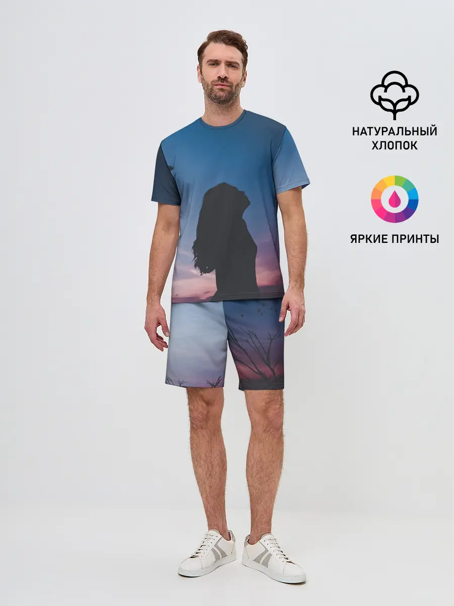 Мужской костюм с шортами / Девушка