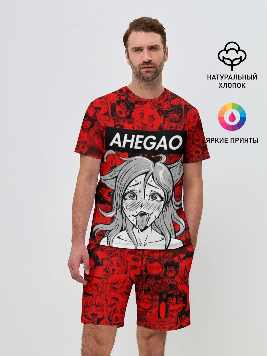 Мужской костюм с шортами / Ahegao red