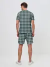 Мужской костюм с шортами / Узор в клетку