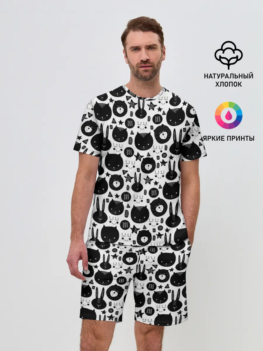 Мужской костюм с шортами / Мультяшки