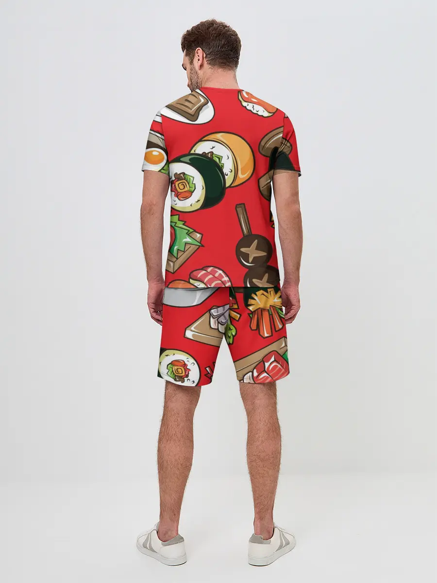 Мужской костюм с шортами / Еда