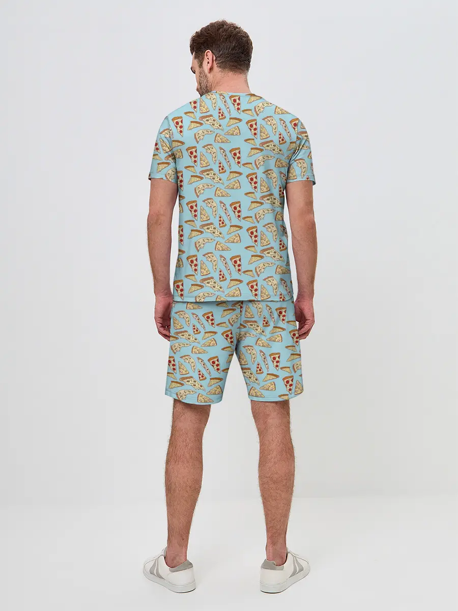 Мужской костюм с шортами / Кусочки Пиццы