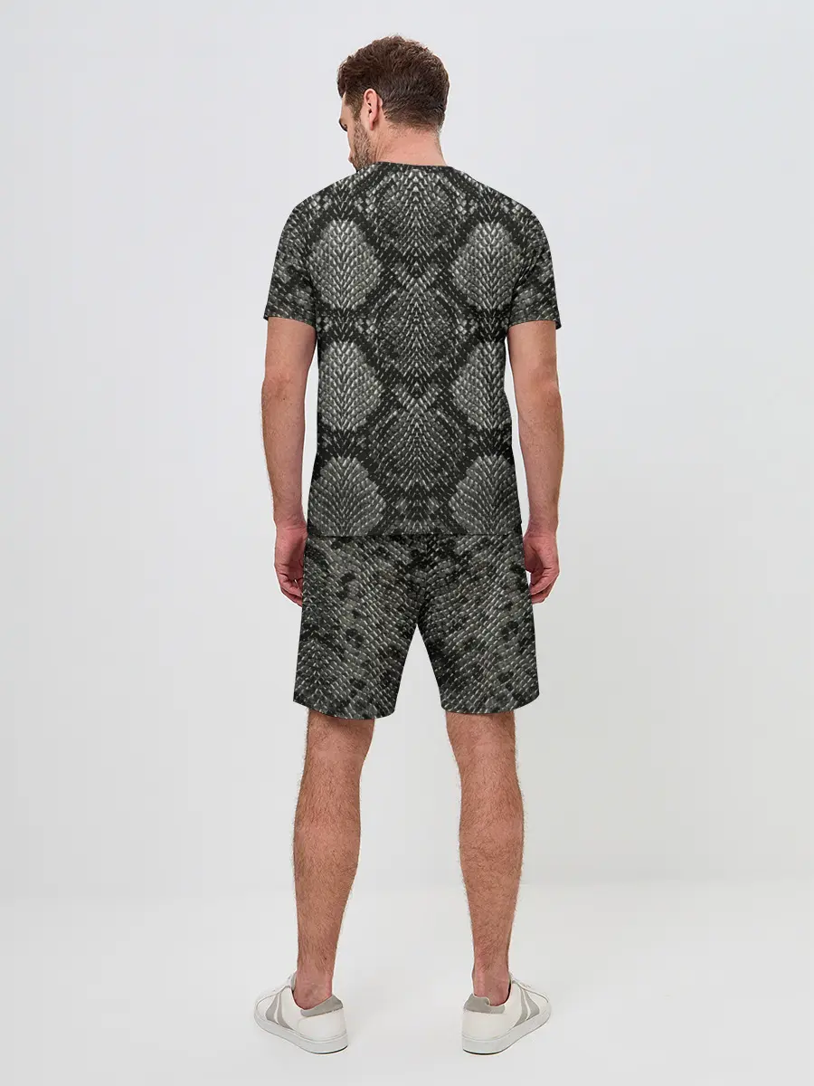 Мужской костюм с шортами / Змеиная чешуя
