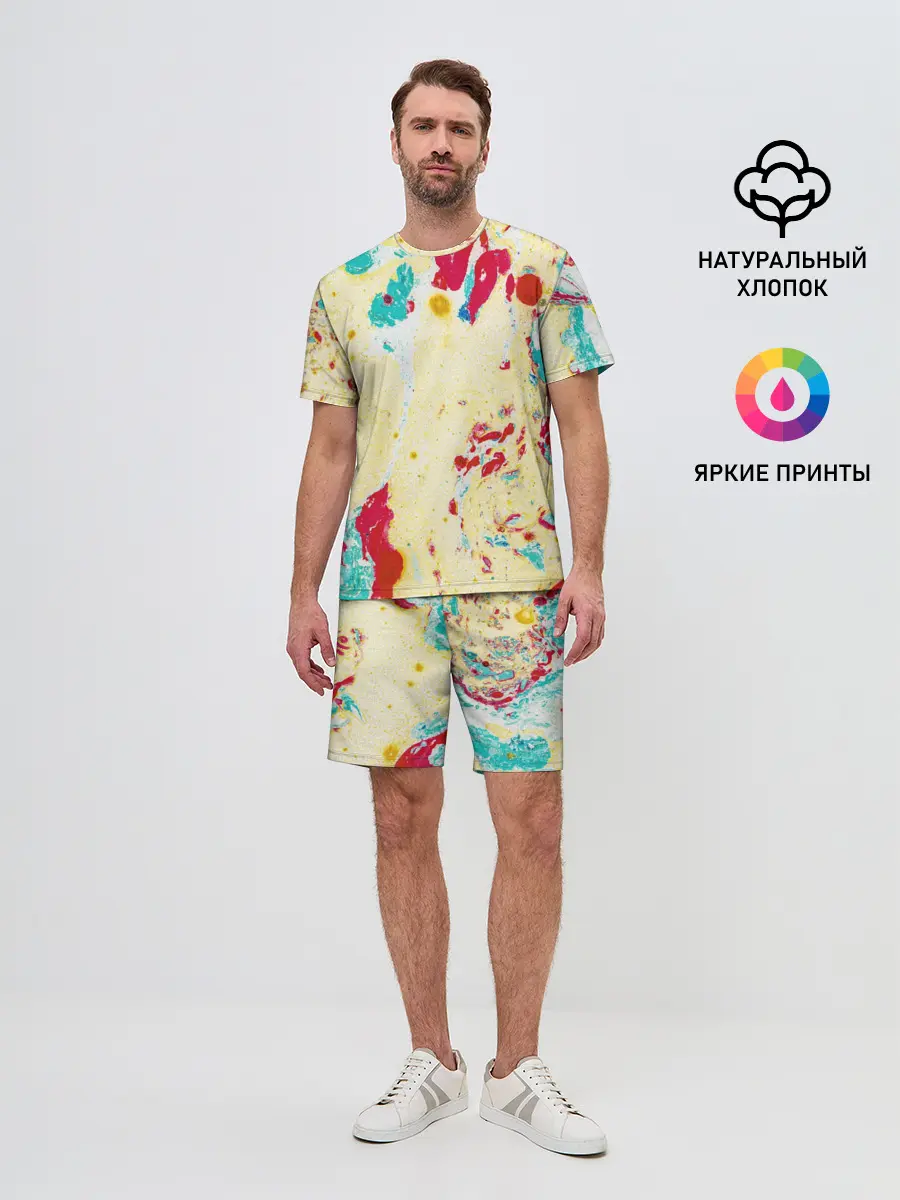 Мужской костюм с шортами / Текстура