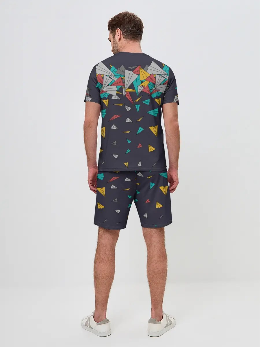 Мужской костюм с шортами / Самолётики