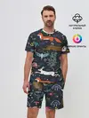 Мужской костюм с шортами / Звери и Природа
