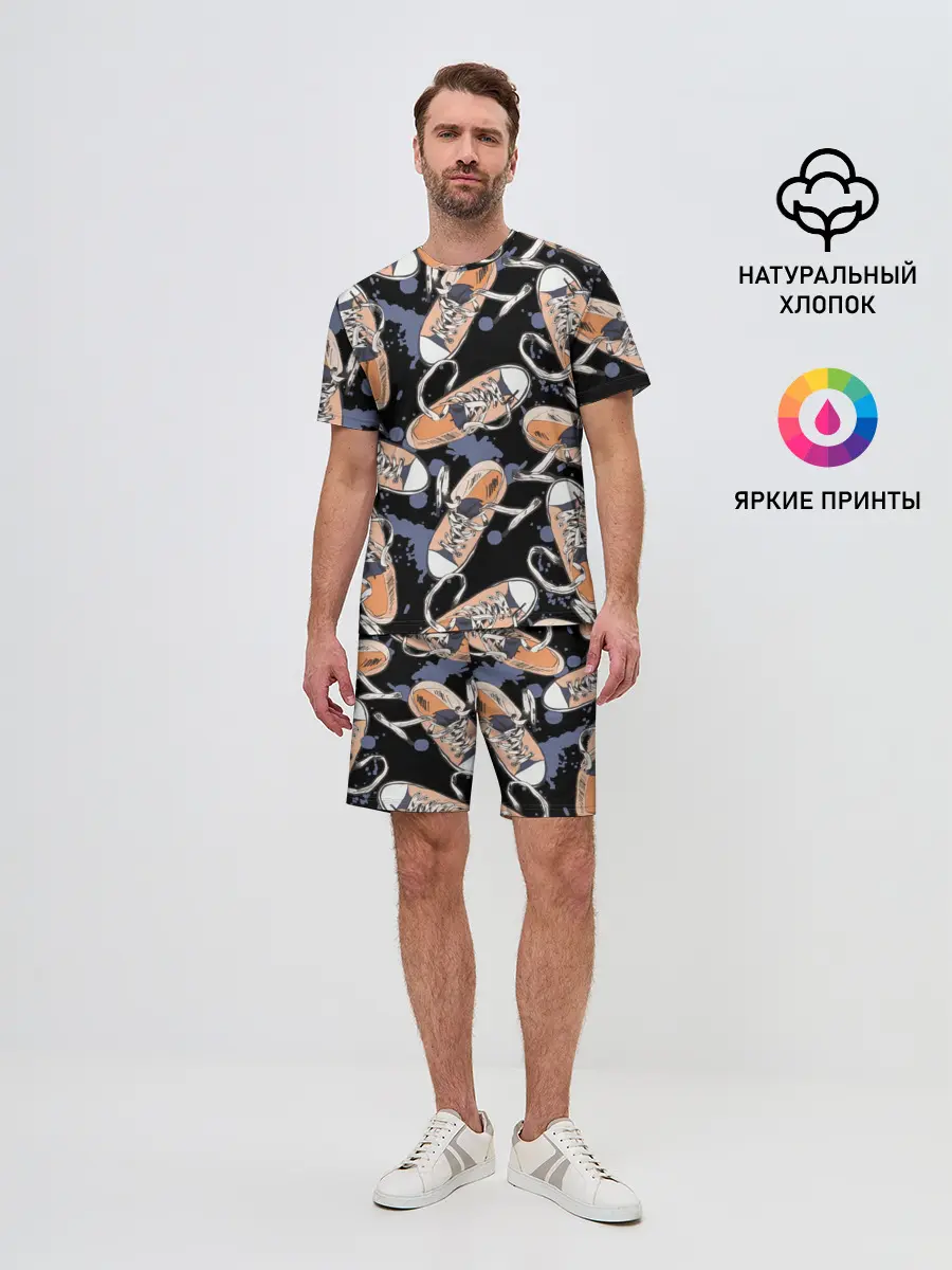 Мужской костюм с шортами / Кеды / Sneakers