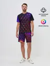 Мужской костюм с шортами / Неоновая Текстура