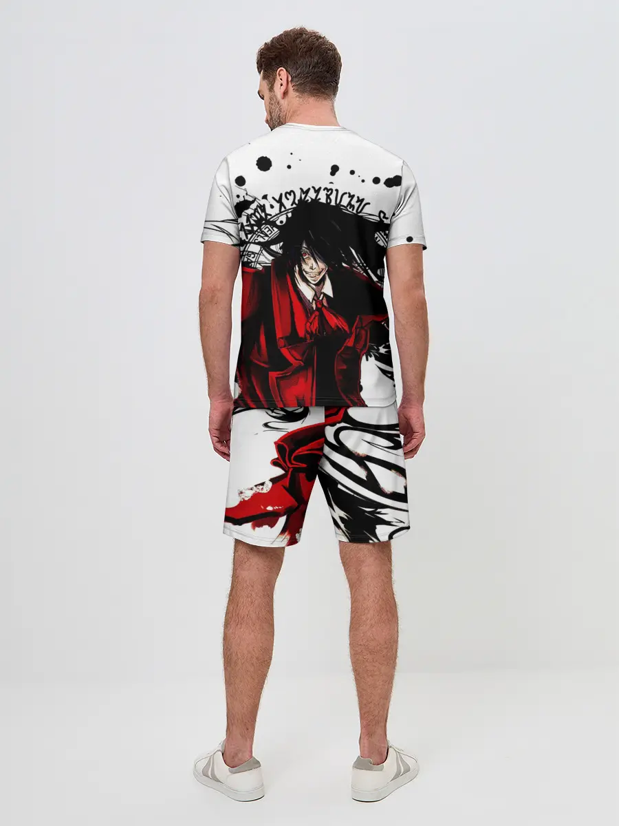 Мужской костюм с шортами / Алукард на белом фоне