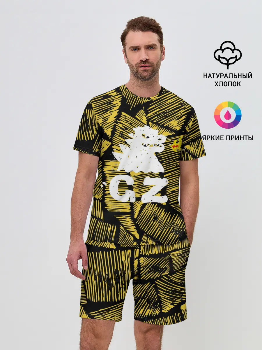 Мужской костюм с шортами / годзилла