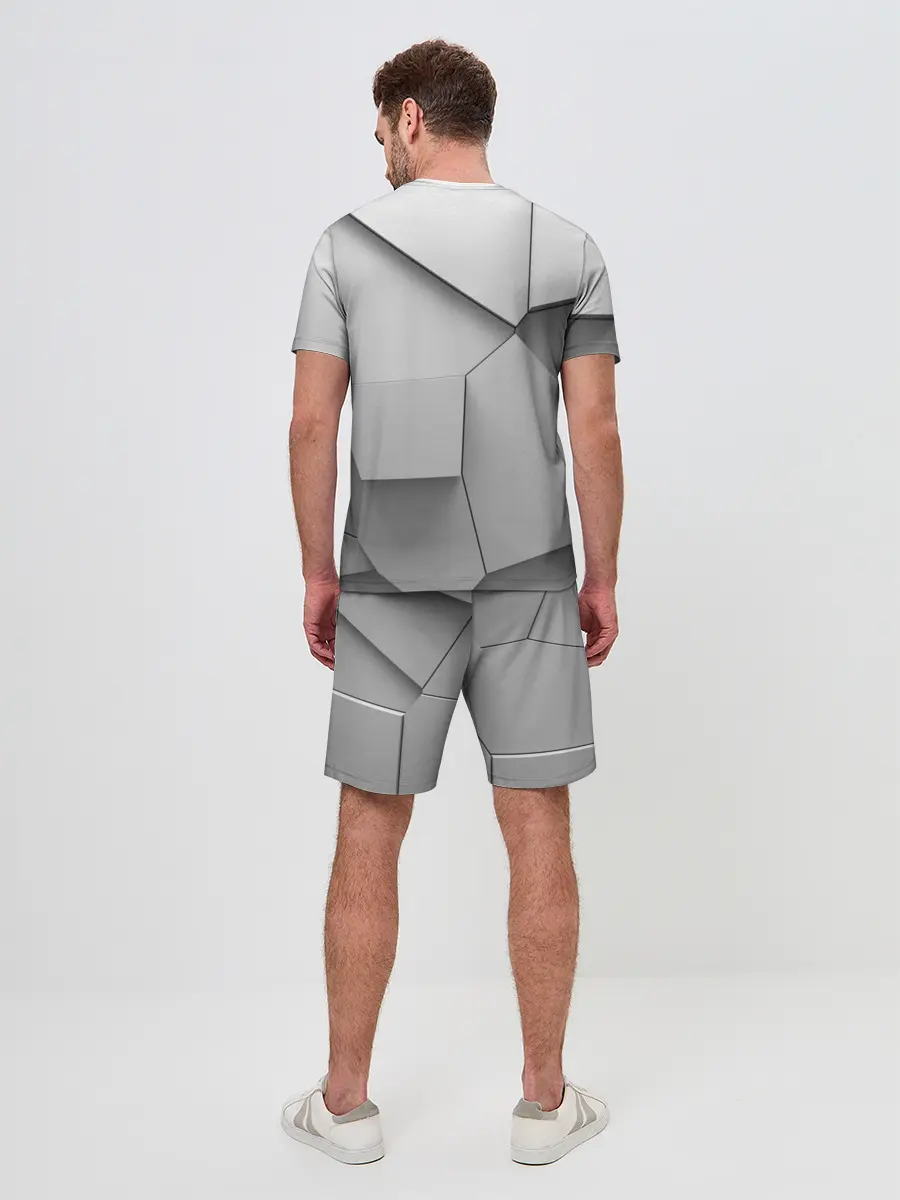 Мужской костюм с шортами / Осколки плитки