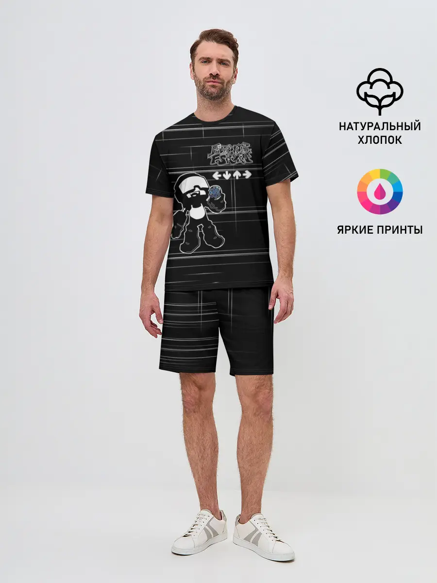 Мужской костюм с шортами / tankmen friday night funkin