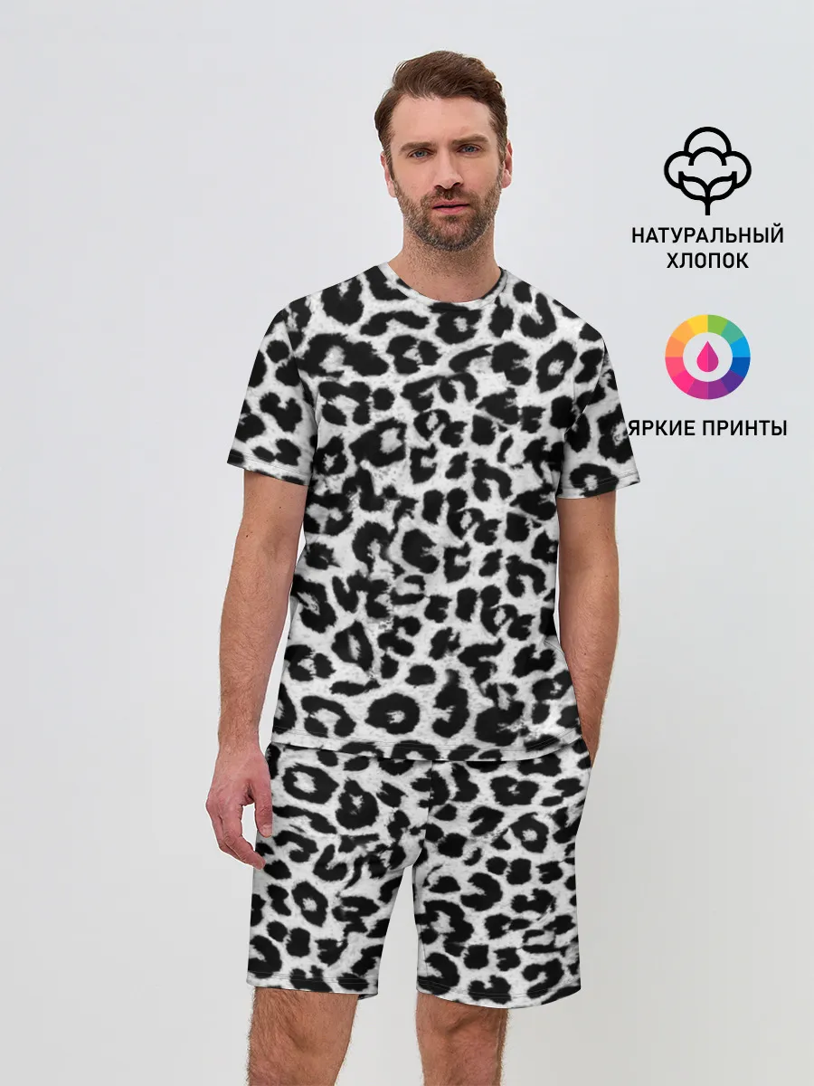 Мужской костюм с шортами / Снежный Барс