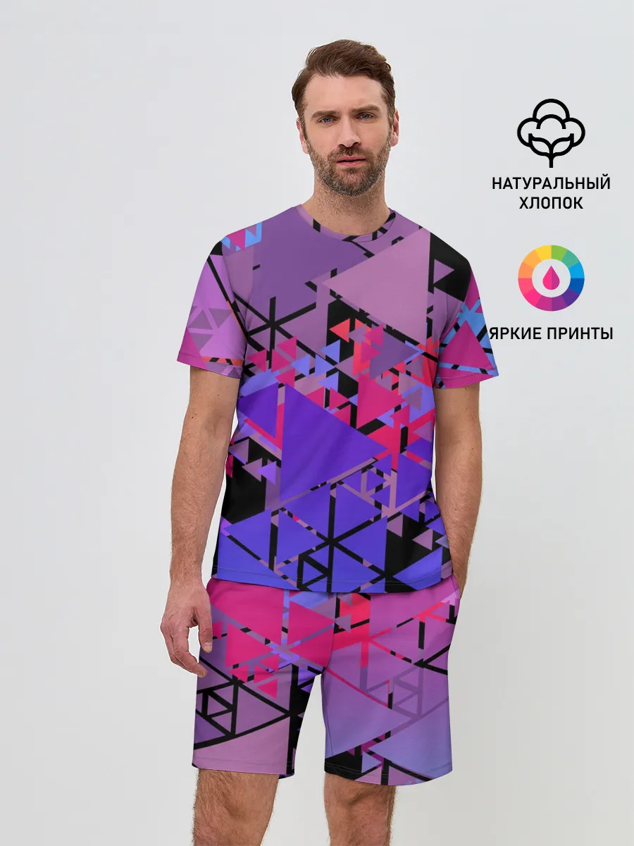 Мужской костюм с шортами / Треугольники
