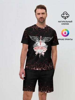 Мужской костюм с шортами / bon jovi