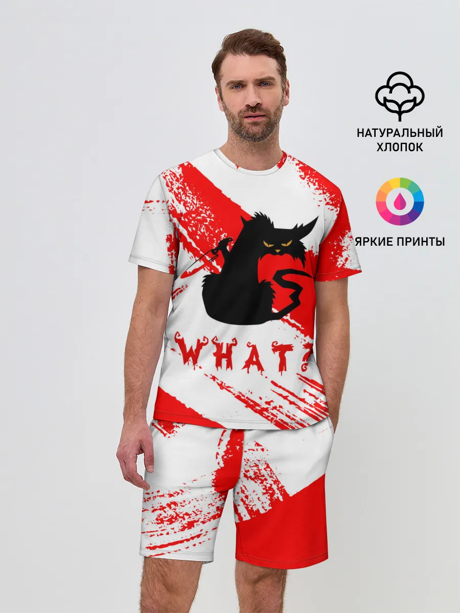 Мужской костюм с шортами / What cat? / Какой кот?