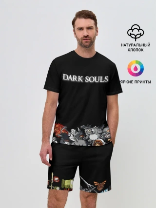 Мужской костюм с шортами / 8bit Dark Souls