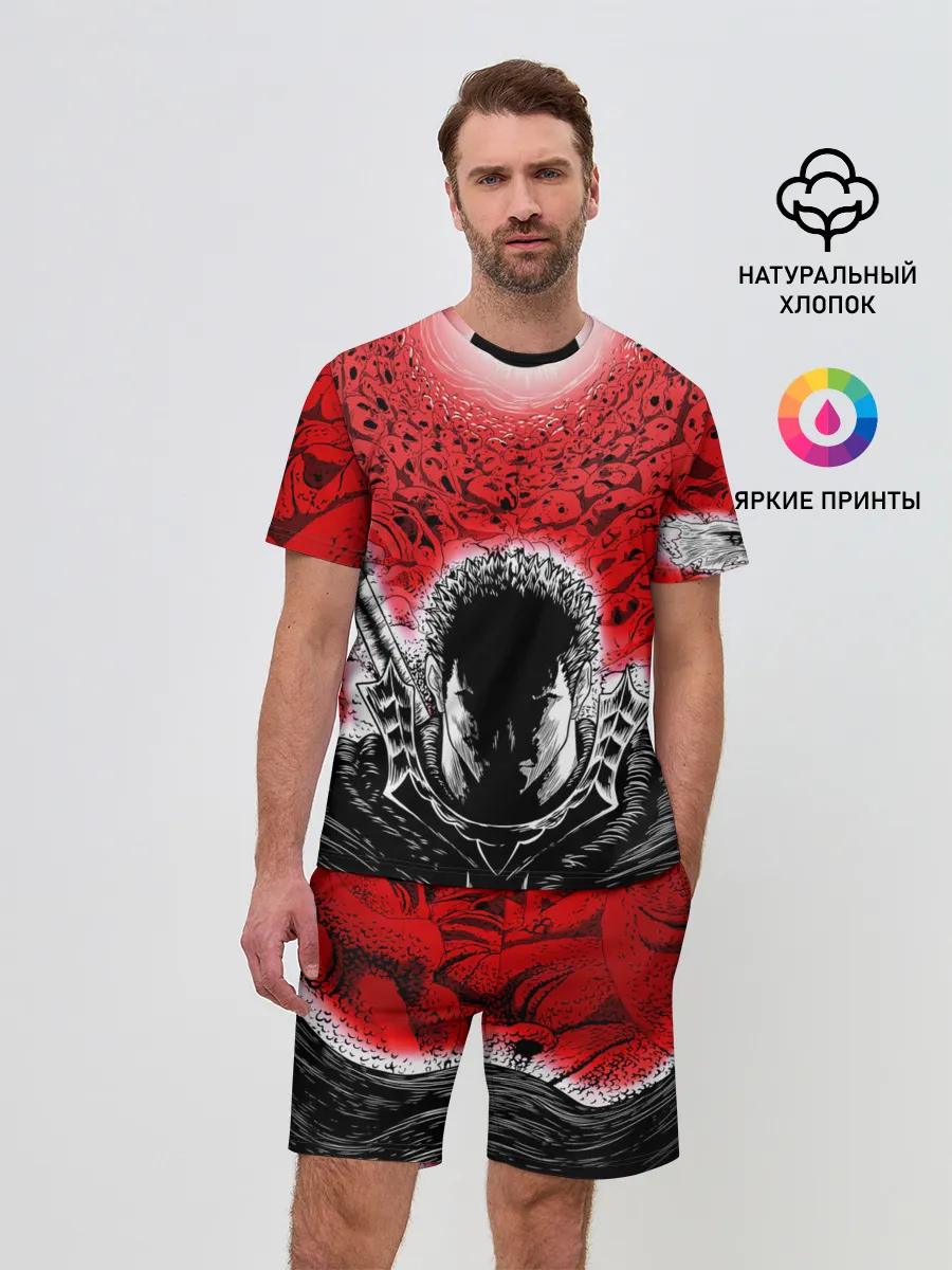 Мужской костюм с шортами / Берсерк черное солнце