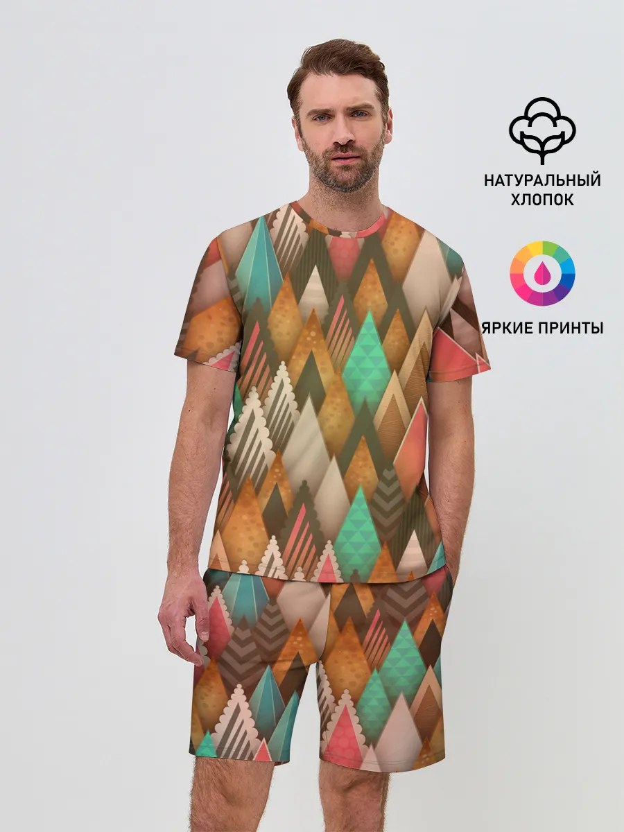 Мужской костюм с шортами / Острые пики