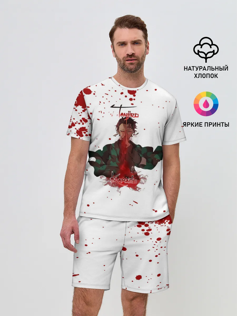 Мужской костюм с шортами / Tanjirou Kamado Kimetsu no Yaiba