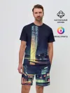 Мужской костюм с шортами / Ночной Город
