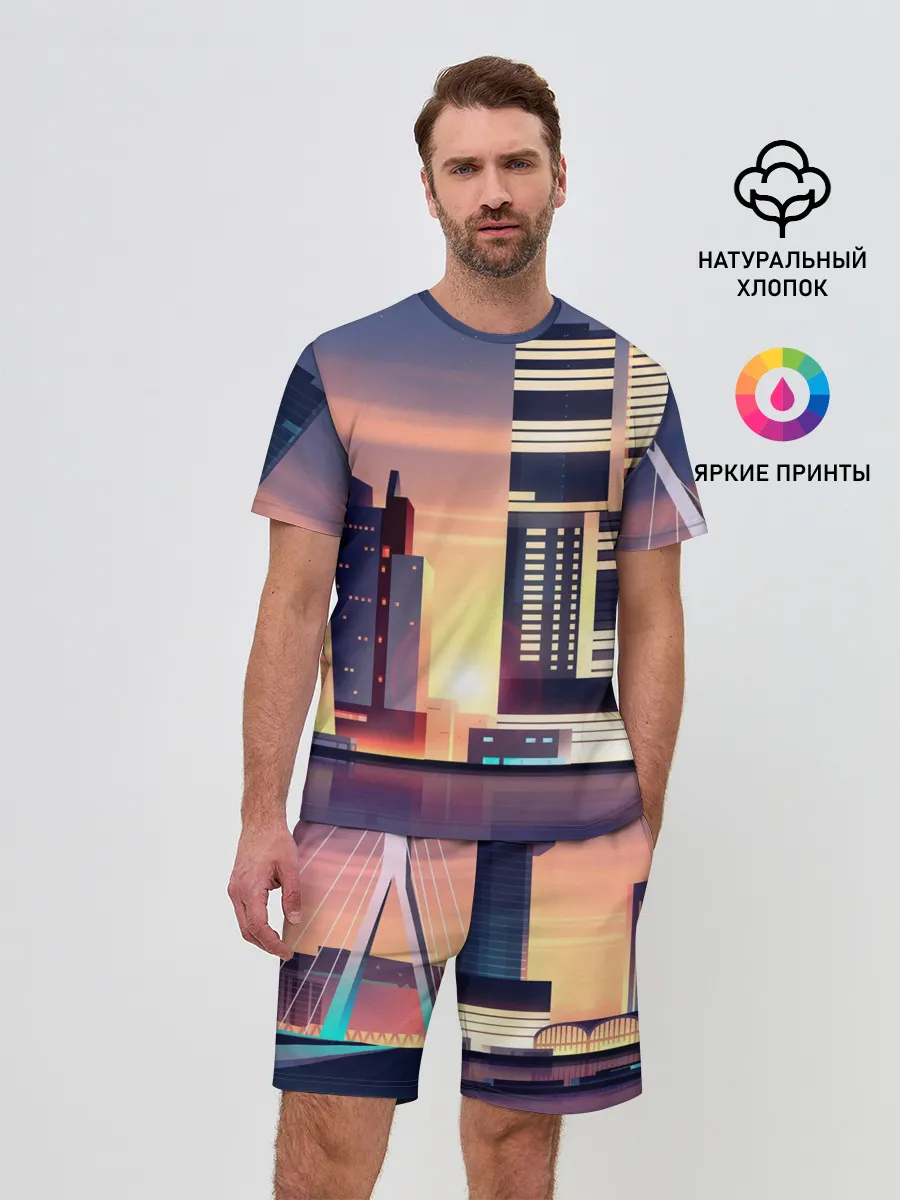 Мужской костюм с шортами / Ночной Город