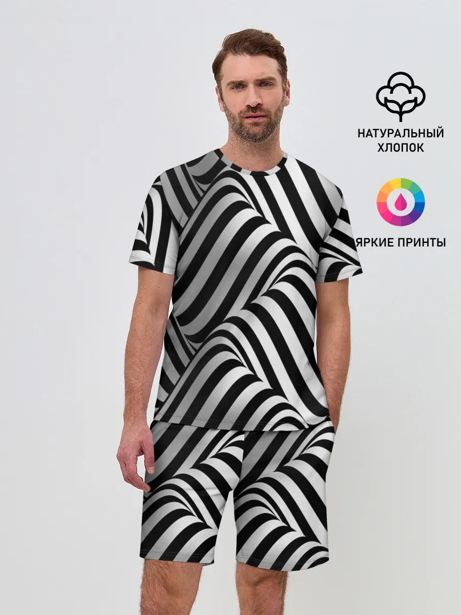 Мужской костюм с шортами / 3D Иллюзия