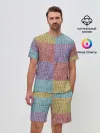 Мужской костюм с шортами / Patchwork