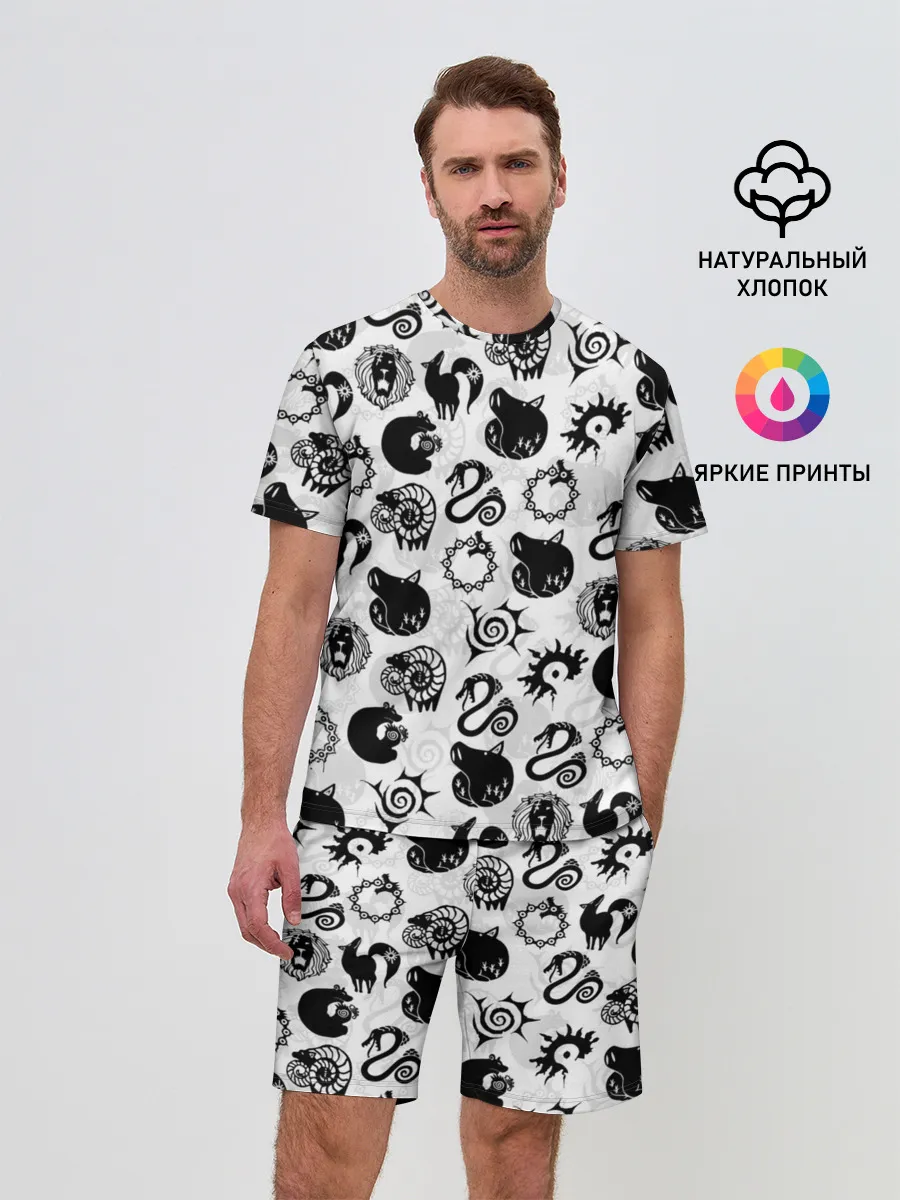 Мужской костюм с шортами / 7 СМЕРТНЫХ ГРЕХОВ СИМВОЛЫ