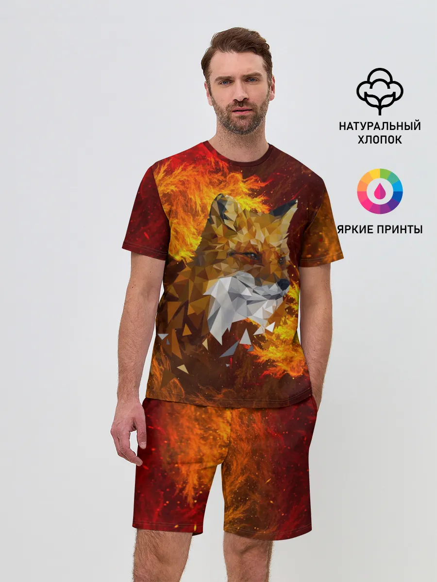 Мужской костюм с шортами / Огненный Лис