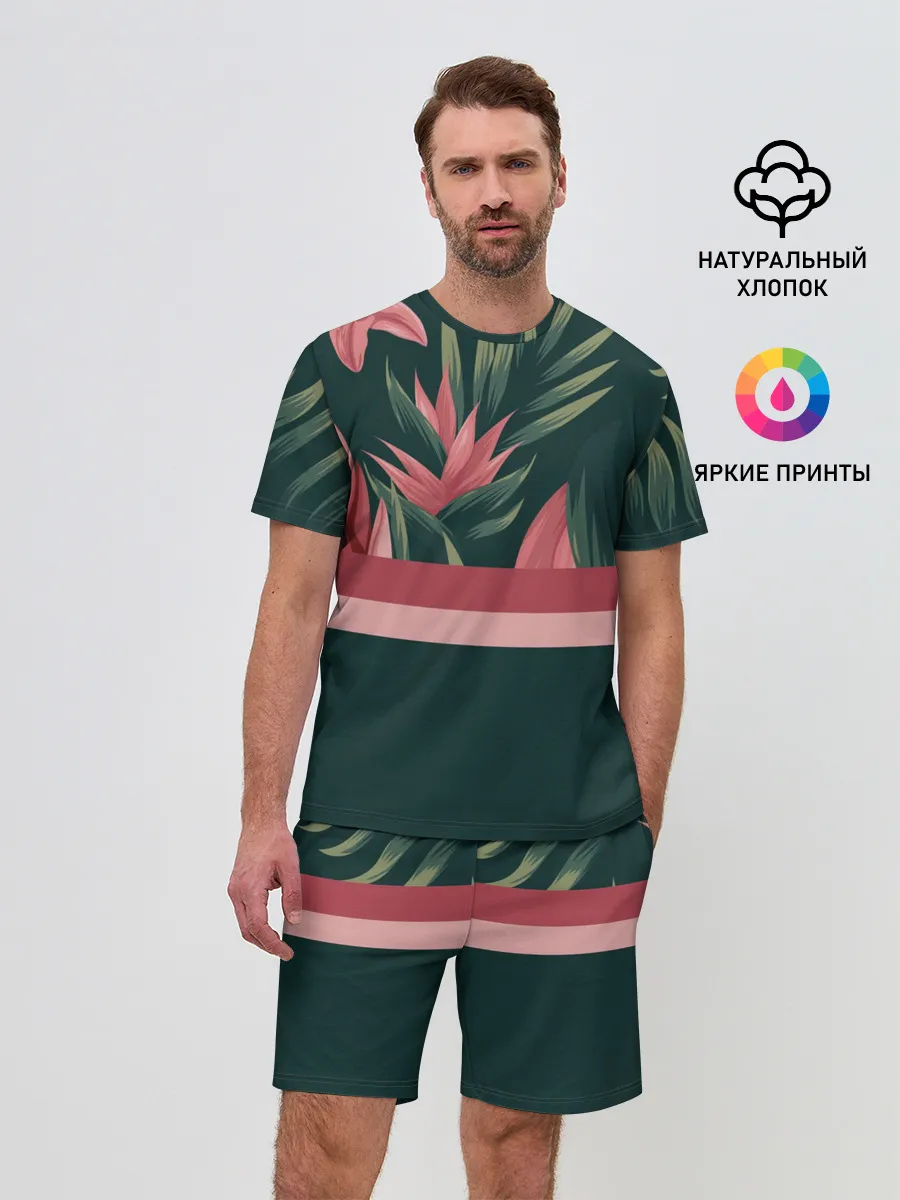 Мужской костюм с шортами / Лилии