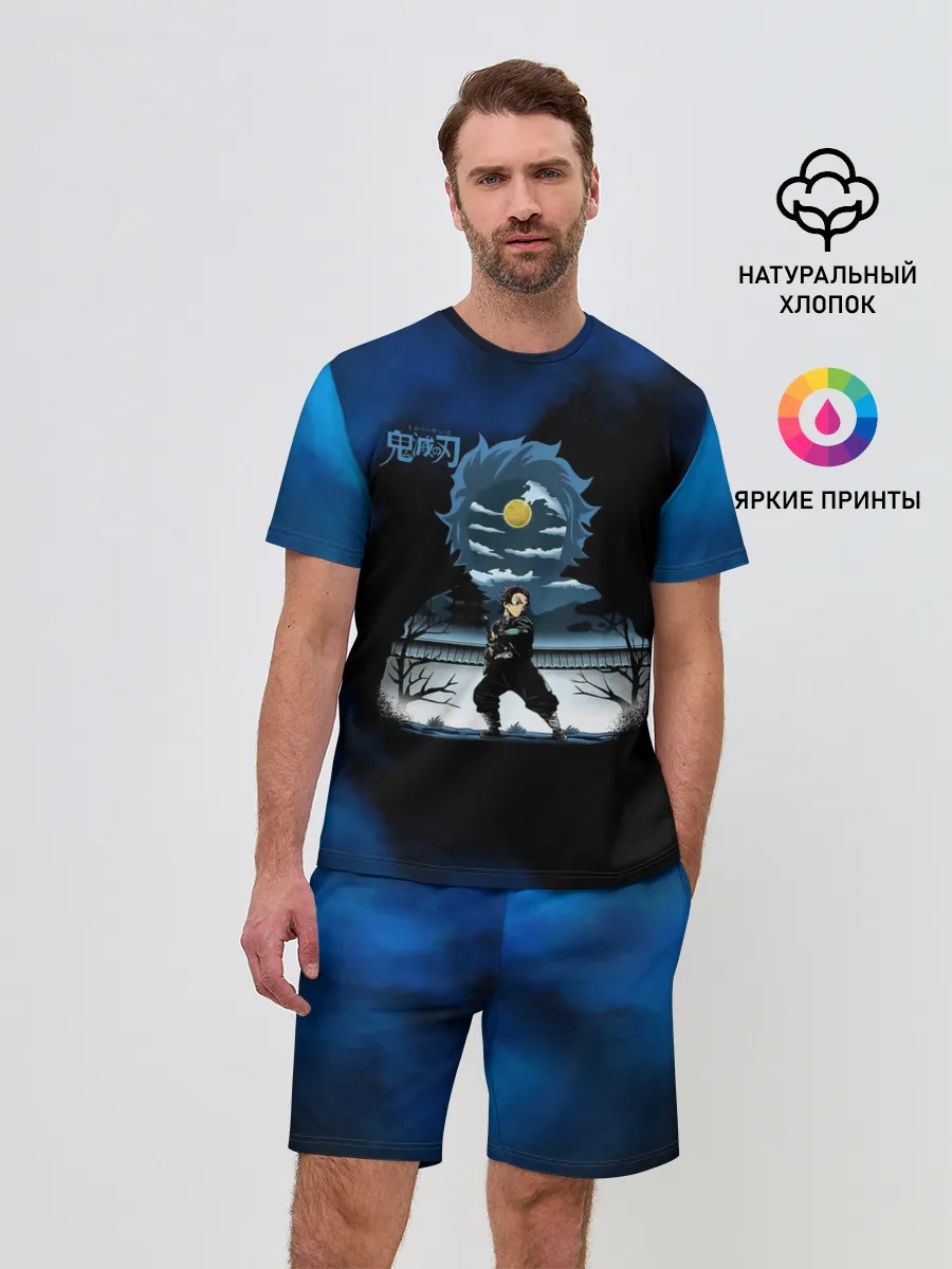 Мужской костюм с шортами / Тандзиро Камадо Kimetsu no Yaiba